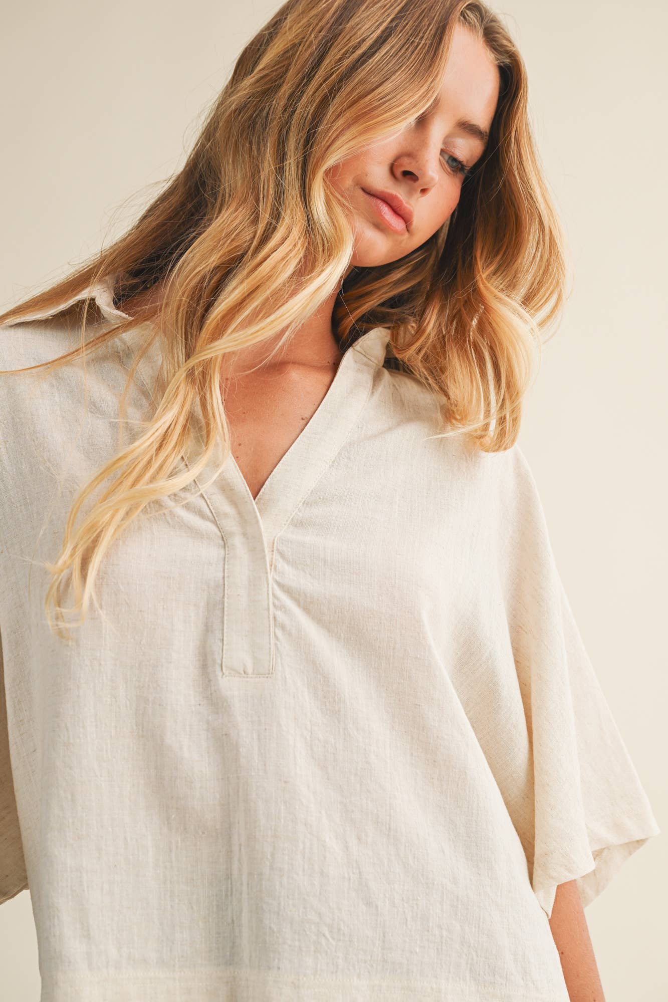 Drake’s Drape Sleeve Blouse