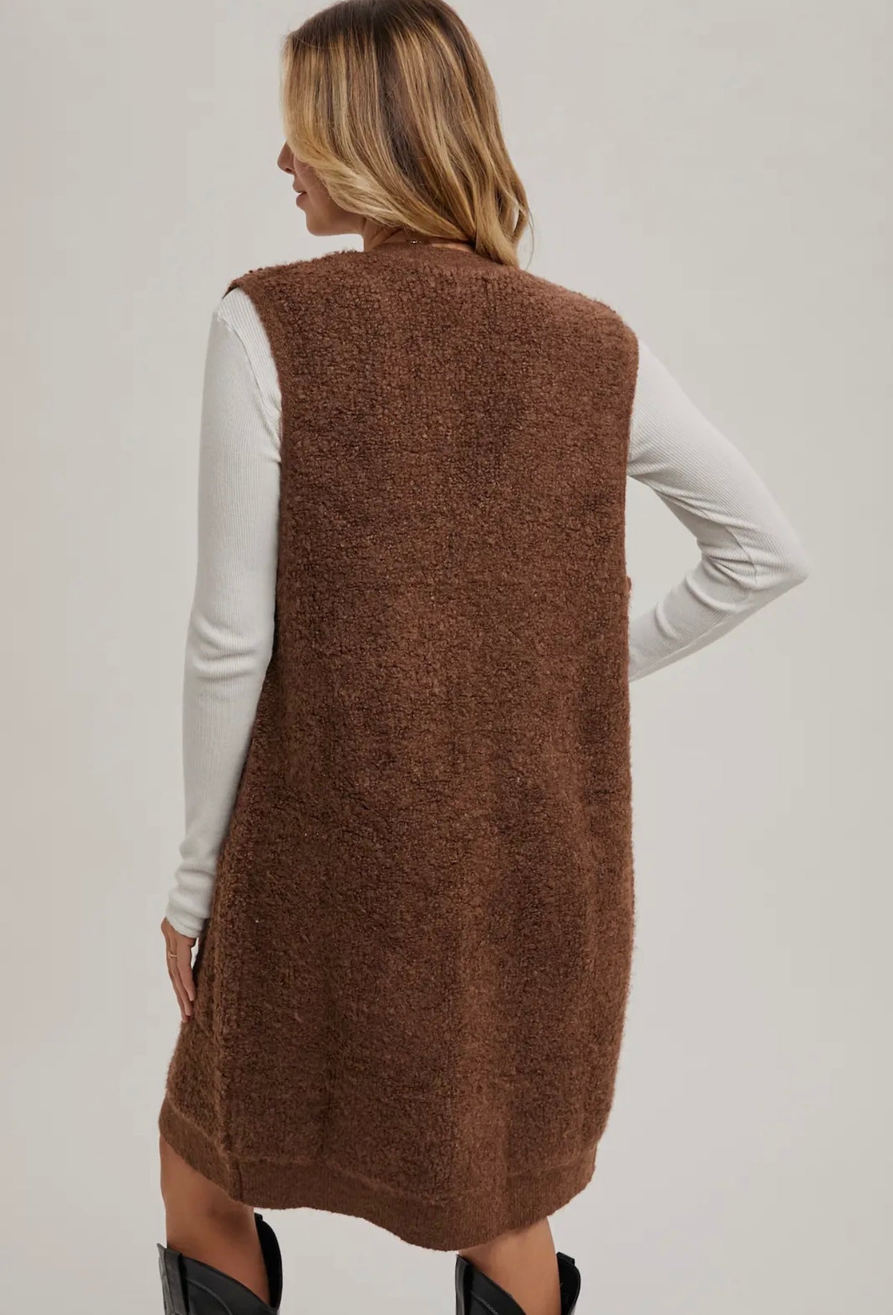 Tate’s Teddy Knit Vest