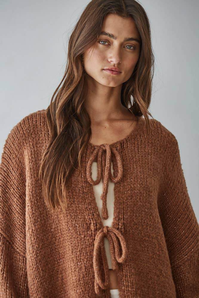 Tie Front Cardigan Top