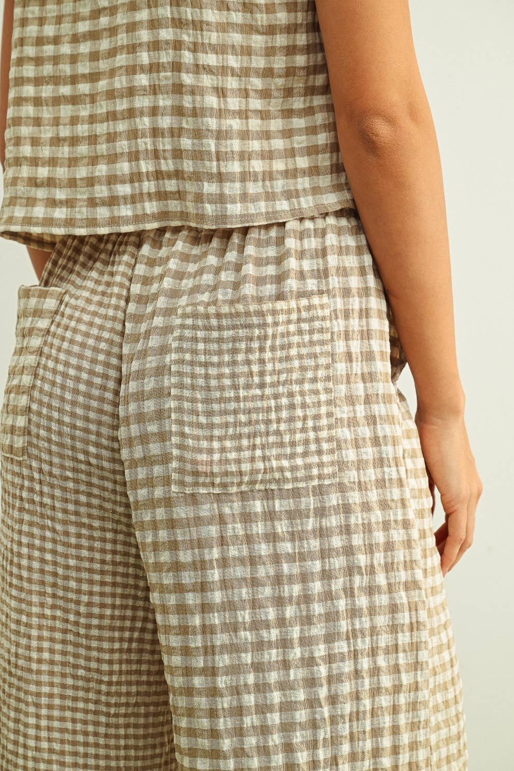 Mixed Gingham Pant
