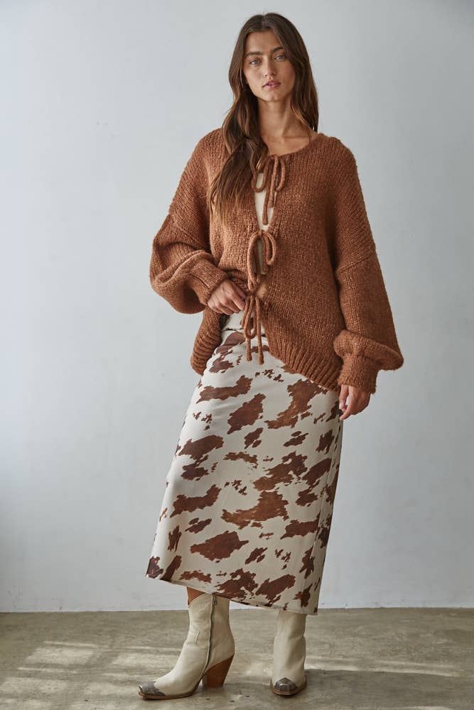 Tie Front Cardigan Top