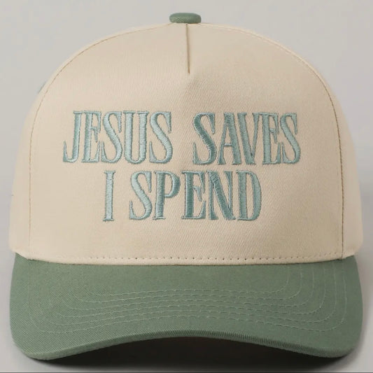 Jesus Saves, I Spend Trucker Hat