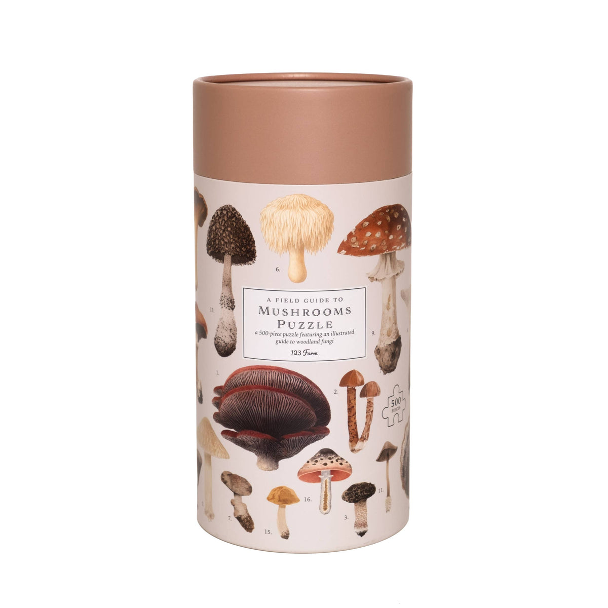 Vintage Inspired Mushrooms Puzzle