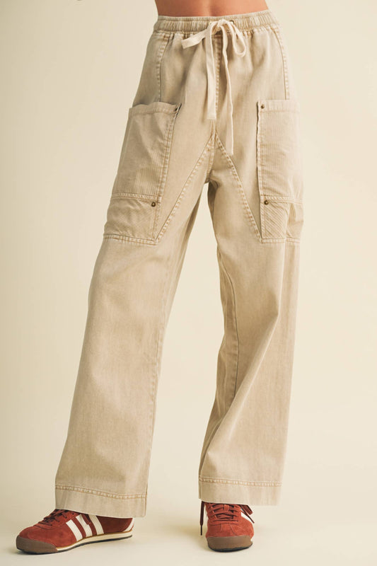 Wayne Wide Leg Utility Trouser