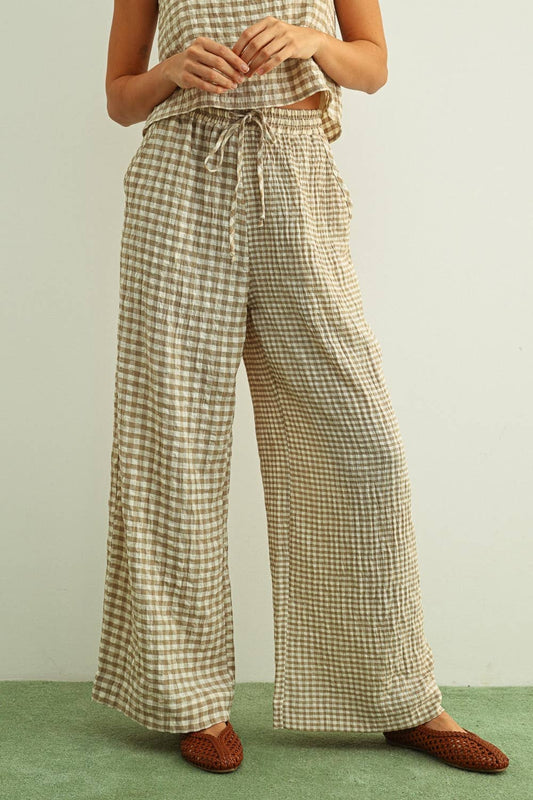Mixed Gingham Pant