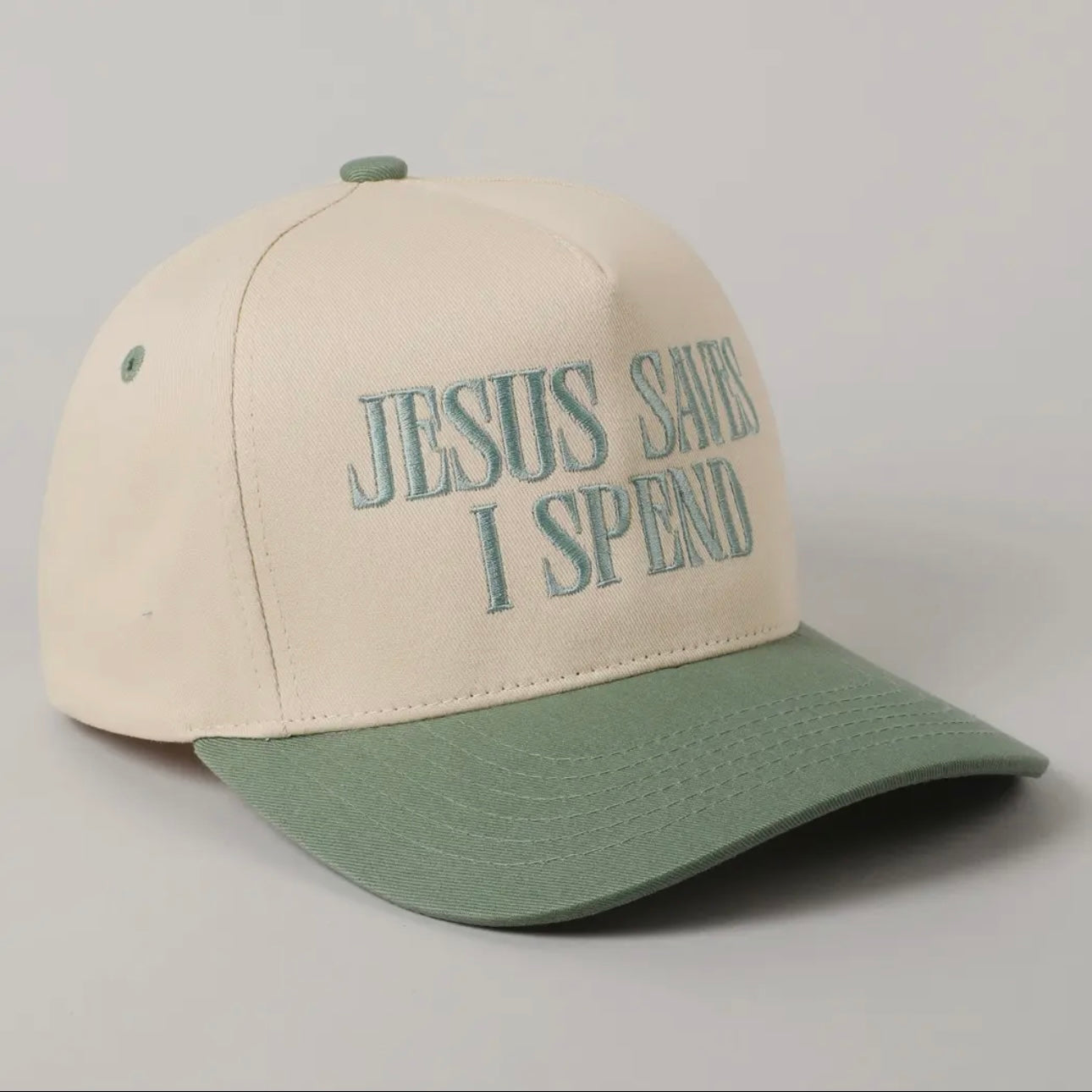 Jesus Saves, I Spend Trucker Hat