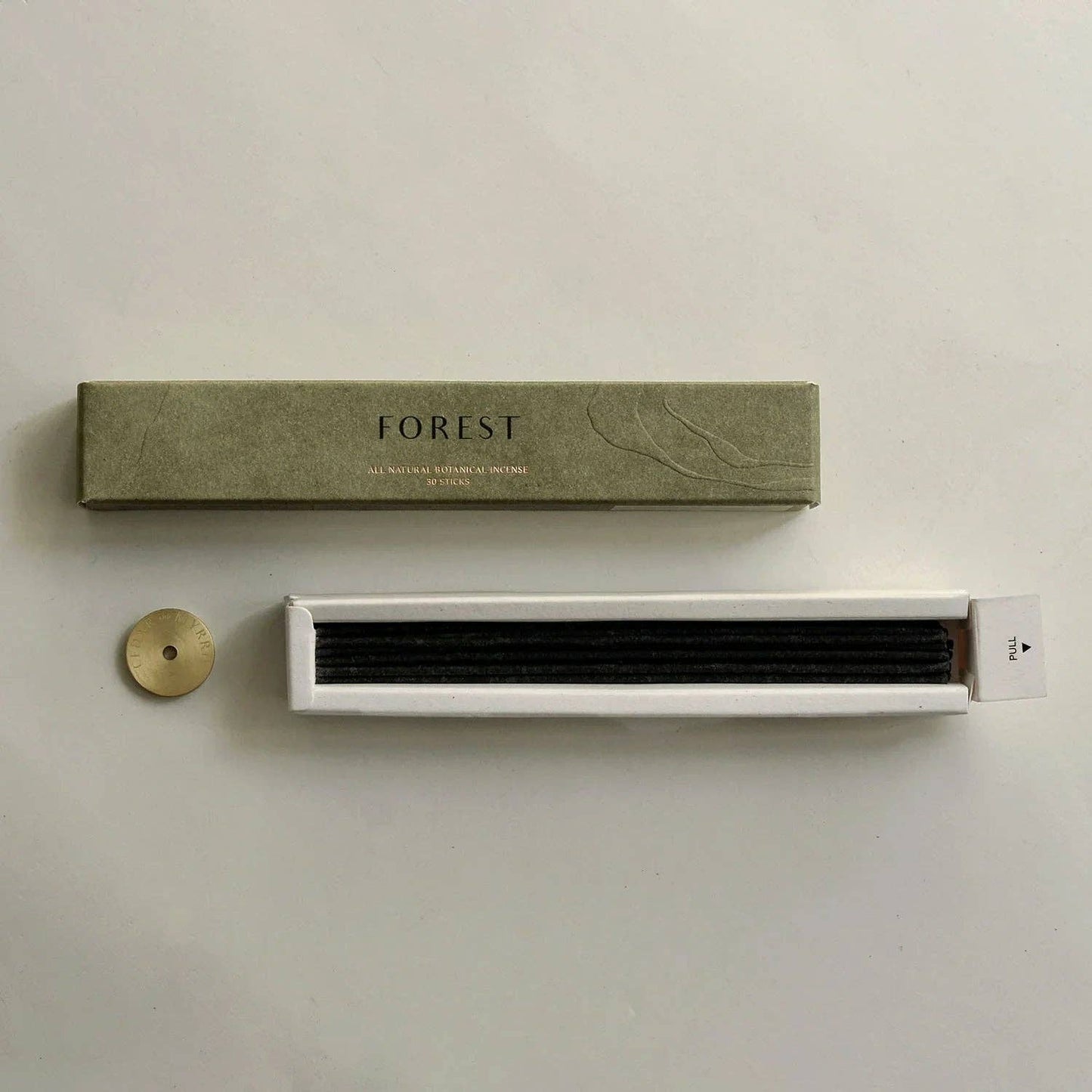 Frankincense Japanese Incense Stick Set - with Brass Holder