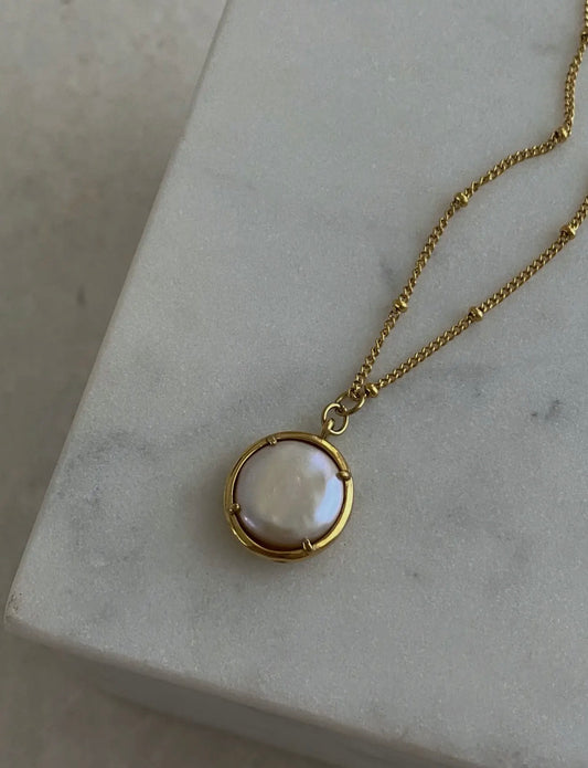 Constance Pearl Pendant Necklace
