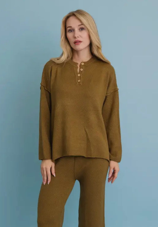 Matcha Waffle Henley