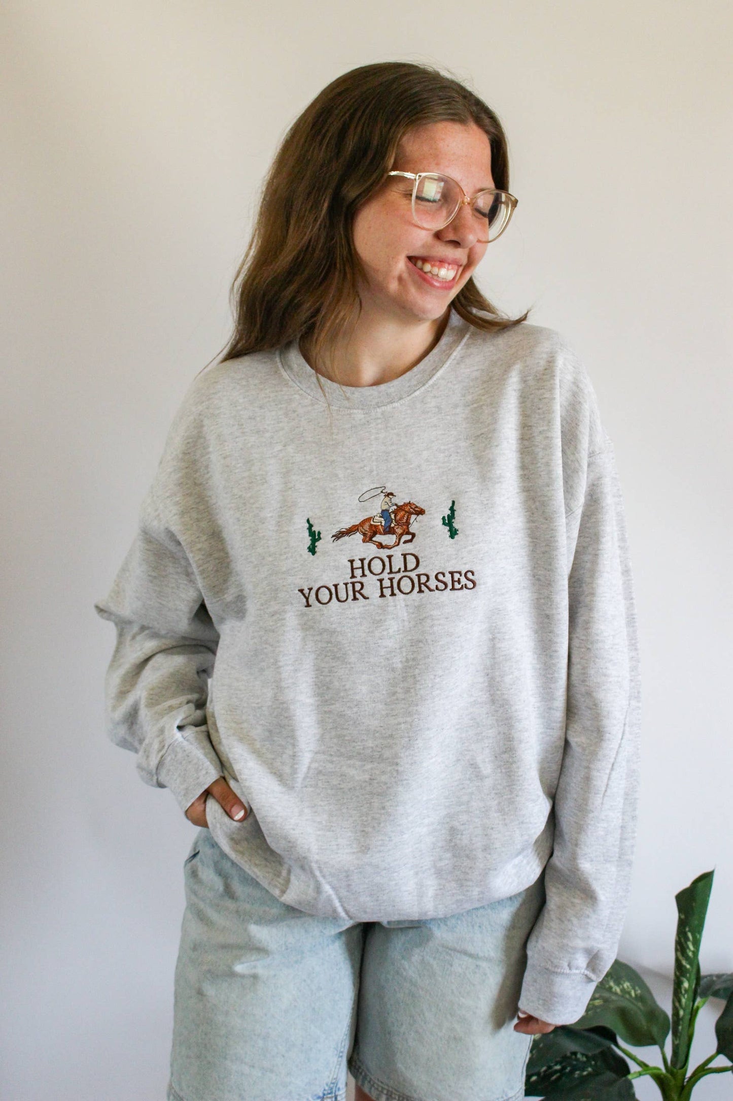 Hold Your Horses  Crewneck