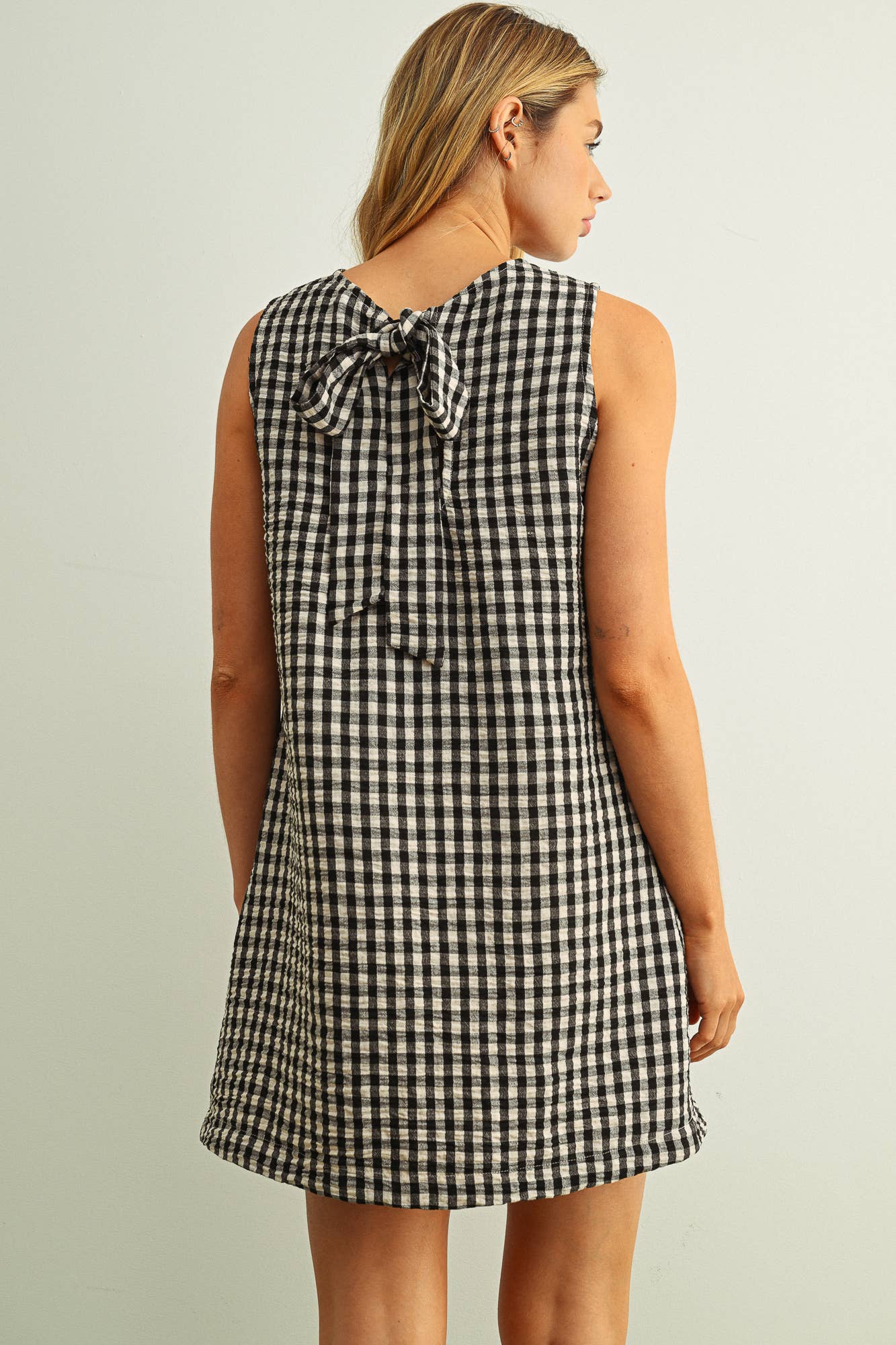 Gingham Swing Dress