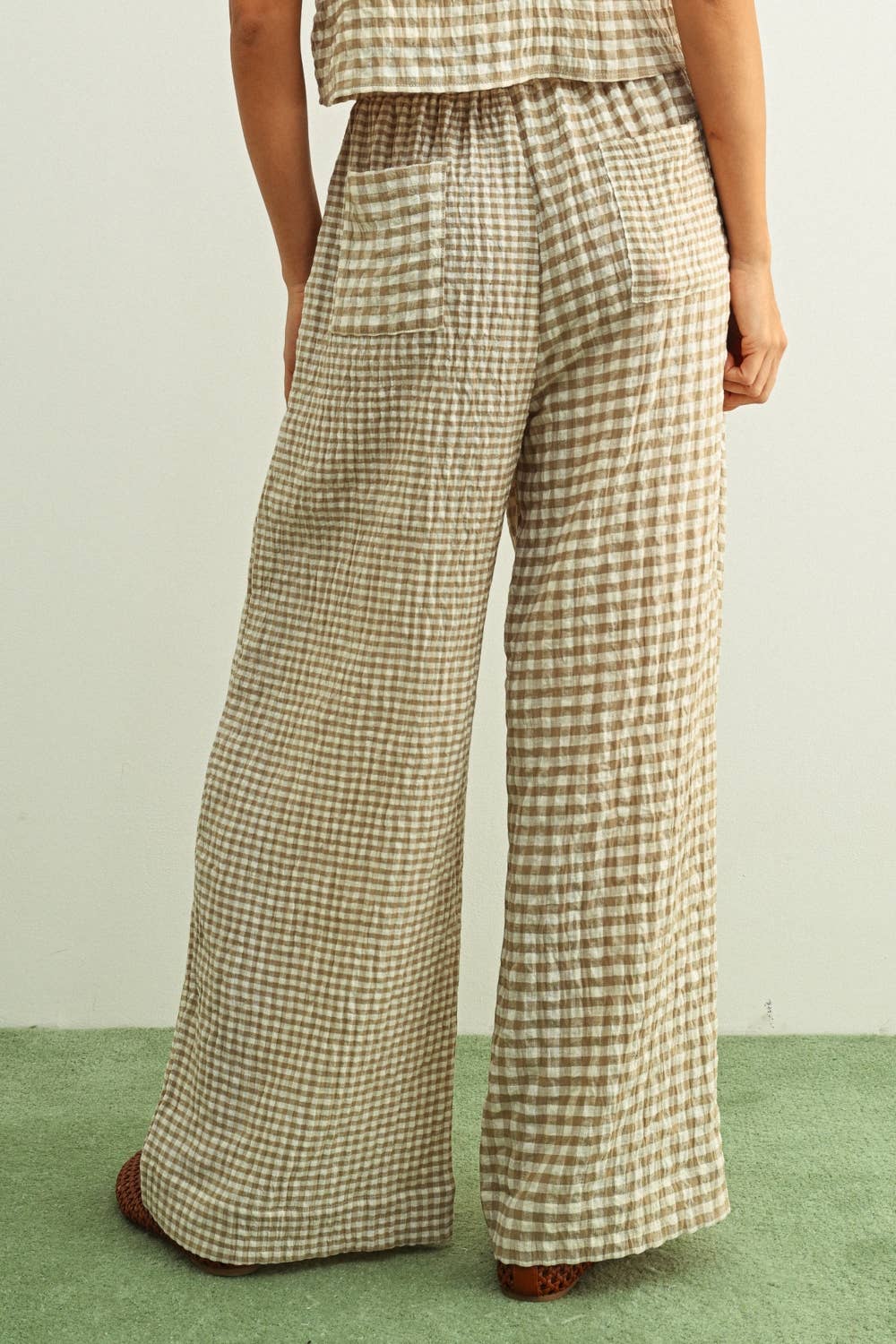 Mixed Gingham Pant