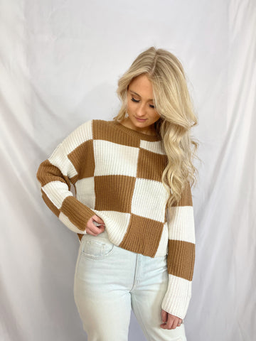Sammy's Checkered Sweater